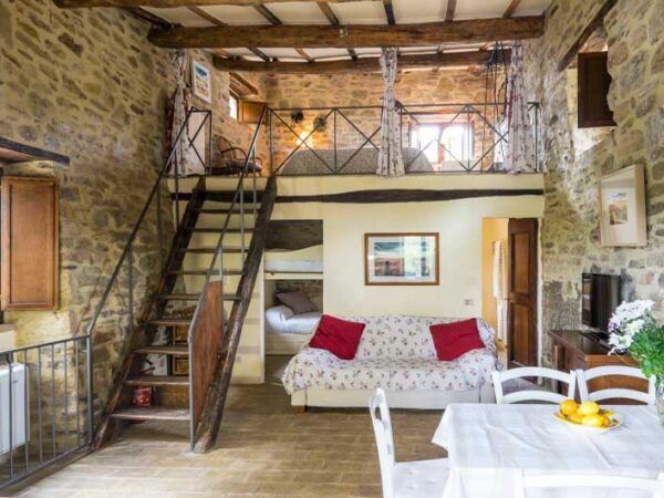 The Umbrian Country Cottages Family Room with The Little Voyager