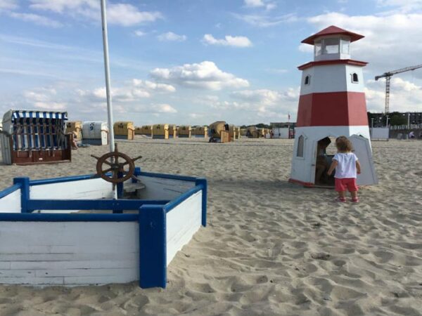 Schleswig Beach Travemuende with The Little Voyager