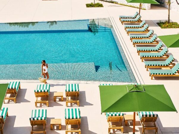 Swimming pool in hotel