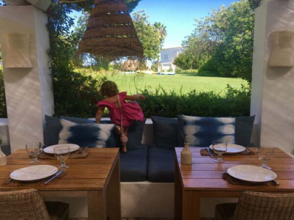 Algarvian Hideaway Outdoor Eating Area with The Little Voyager