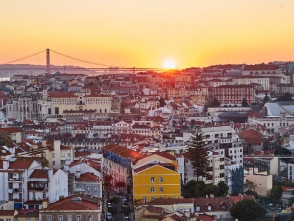 Sunset over Lisbon