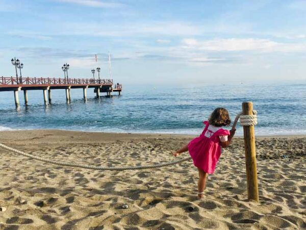 MArbella Club Beach with The Little Voyager