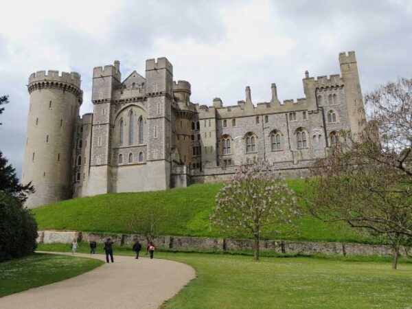 Arundel Castle in West Sussex with The Little Voyager