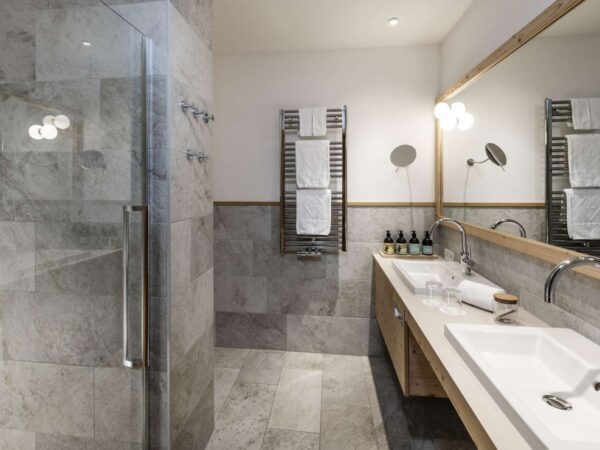 Bathroom at the South Tyrolean Nature Resort