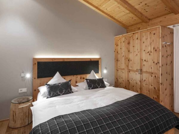 Double room inside Chalet at the South Tyrolean Nature Resort