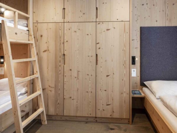 Bunk beds inside Family Suite at the South Tyrolean Nature Resort