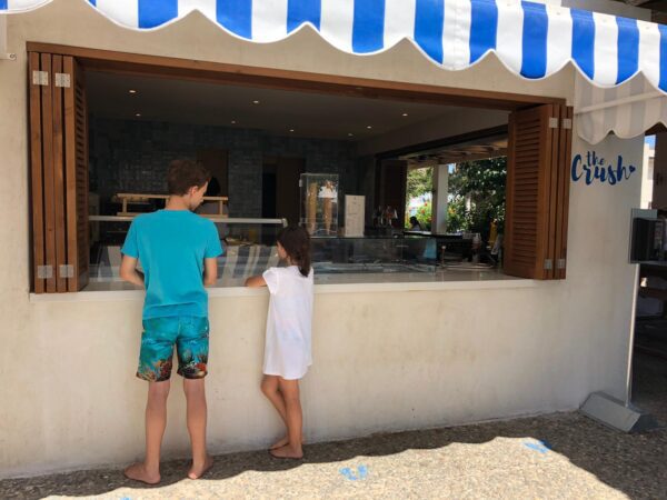 Children at Pool Bar at the Cretan Eco Resort