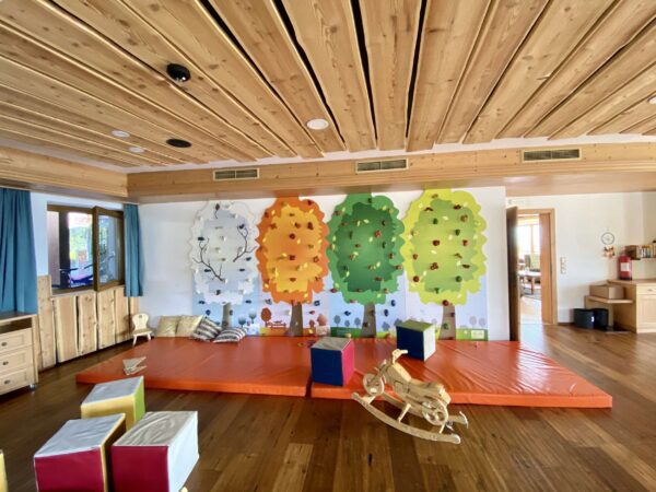 Indoor playroom at the South Tyrolean Panorama Hotel