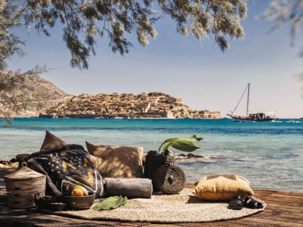 Beach Sitting area at Domes of Elounda