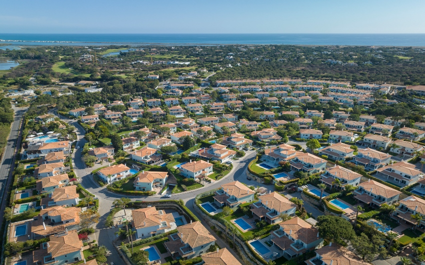 Aerial view of Martinhal Quinta do Lago Resort