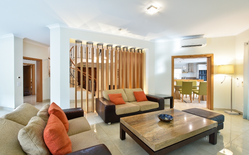 Living area at a superior luxury villa at Martinhal Quinta do Lago