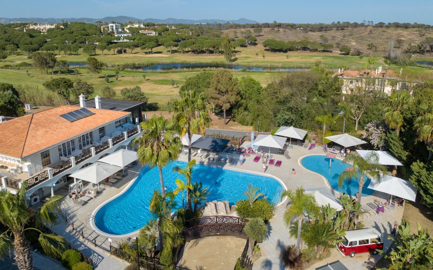 pool and outdoor area of a resort