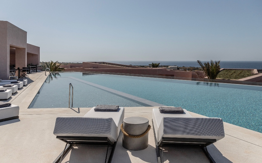 Main pool at Domos Novos Santorini